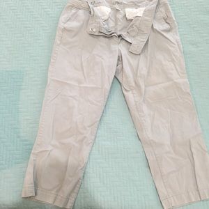 Ann Taylor LOFT gray Capri pants